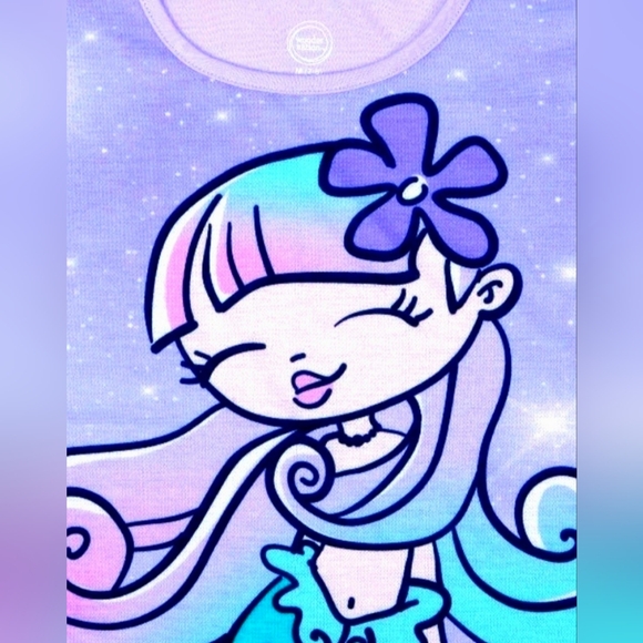 Mermaid Flamingo Pajamas Cute 4PC Set Shorts T-shirt Comfy Adorable 18 XXL NWT - Picture 7 of 12